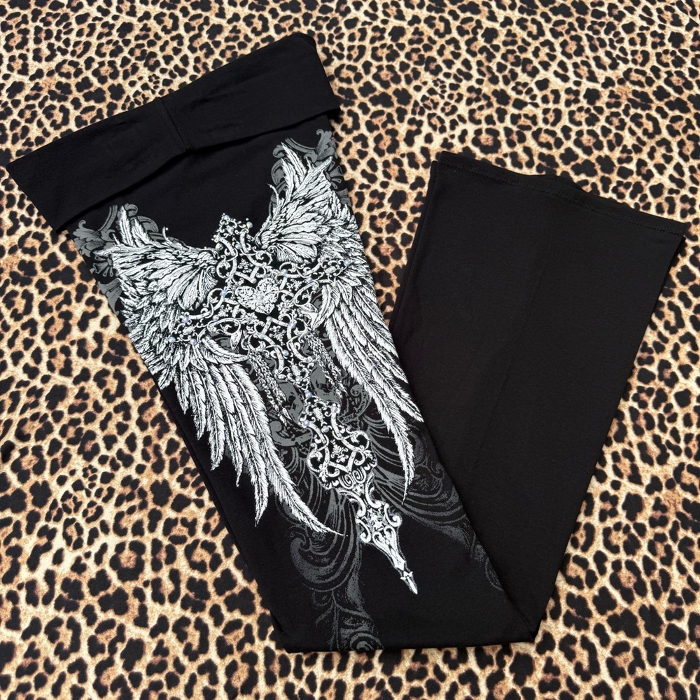 🖤Celestial Cross Bootcut Leggings 🖤